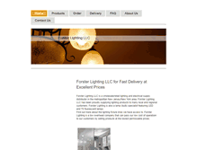 Tablet Screenshot of forster-lighting.com